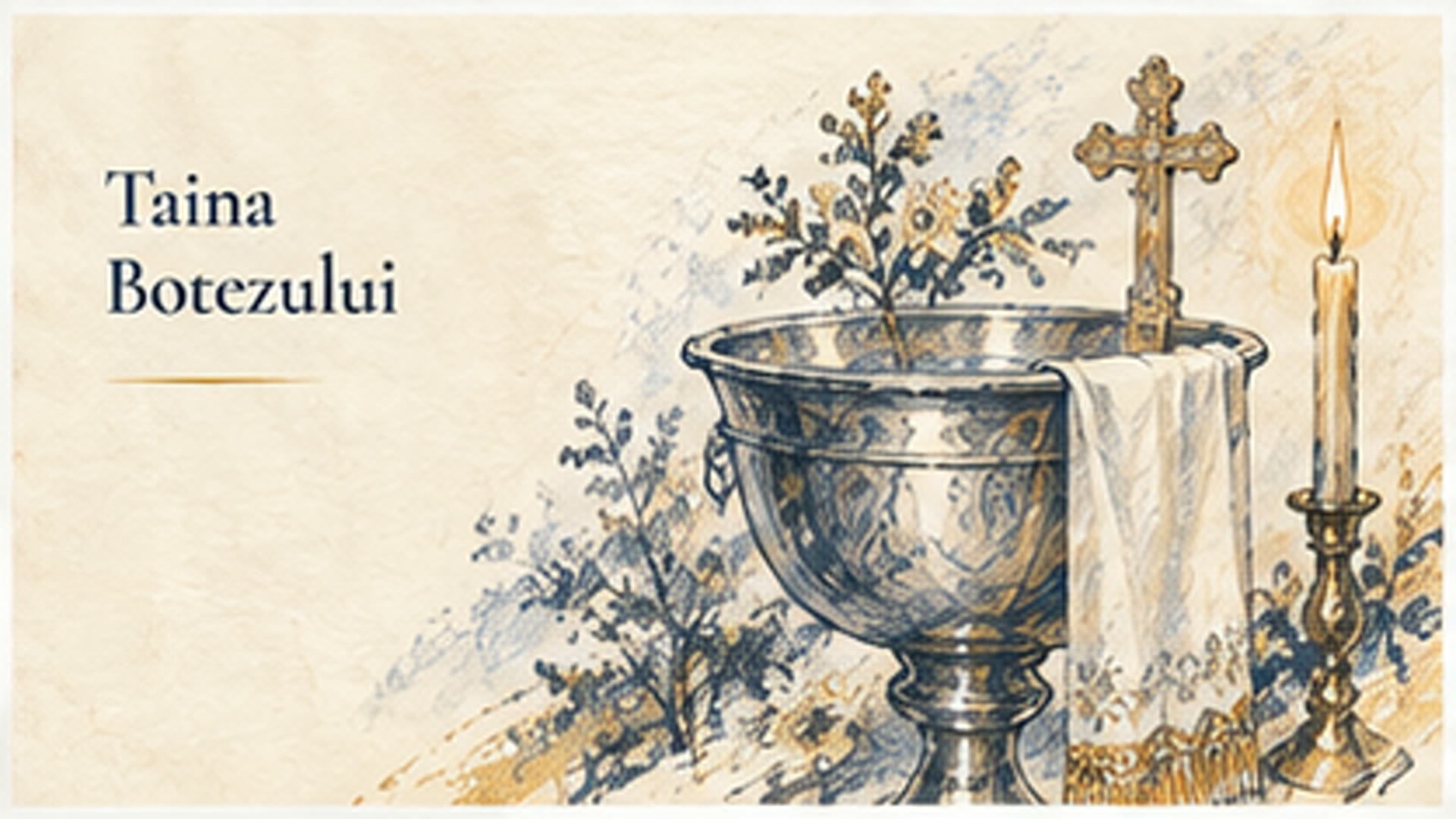 Ilustrație pentru pagina „Taina Botezului”